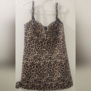 NWT Anthropologie Dhruv Kapoor Leopard Print Sleeveless Dress, Size Medium.